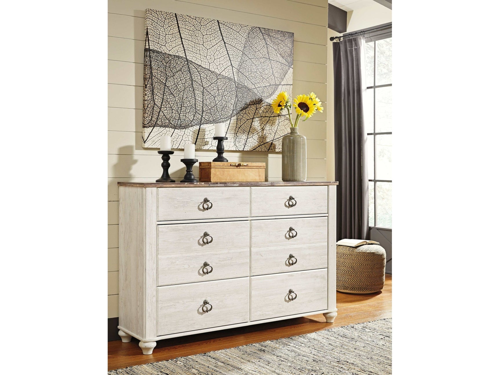 Willowton Whitewash Dresser (Online Special Price) - Ornate Home