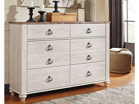 Willowton Whitewash Dresser - Ornate Home