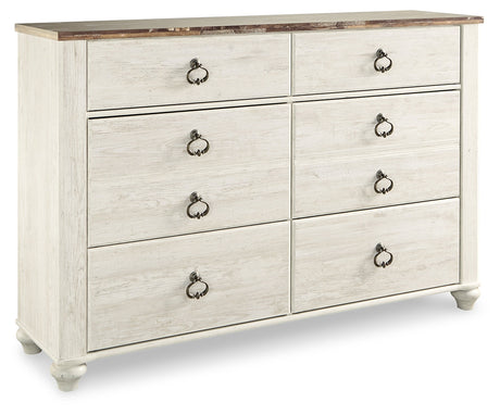 Willowton Whitewash Dresser - Ornate Home