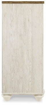 Willowton Whitewash Full Panel Bed, Dresser, Chest and Nightstand - Ornate Home