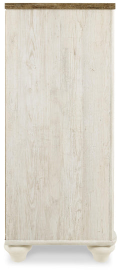 Willowton Whitewash Full Panel Bed, Dresser, Chest and Nightstand - Ornate Home