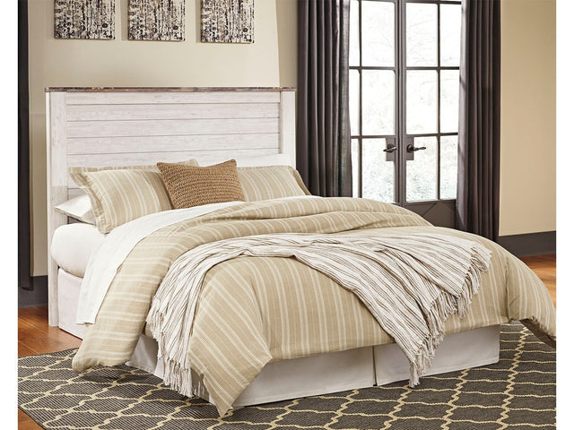 Willowton Whitewash Queen Panel Headboard   B267-57 - Ornate Home