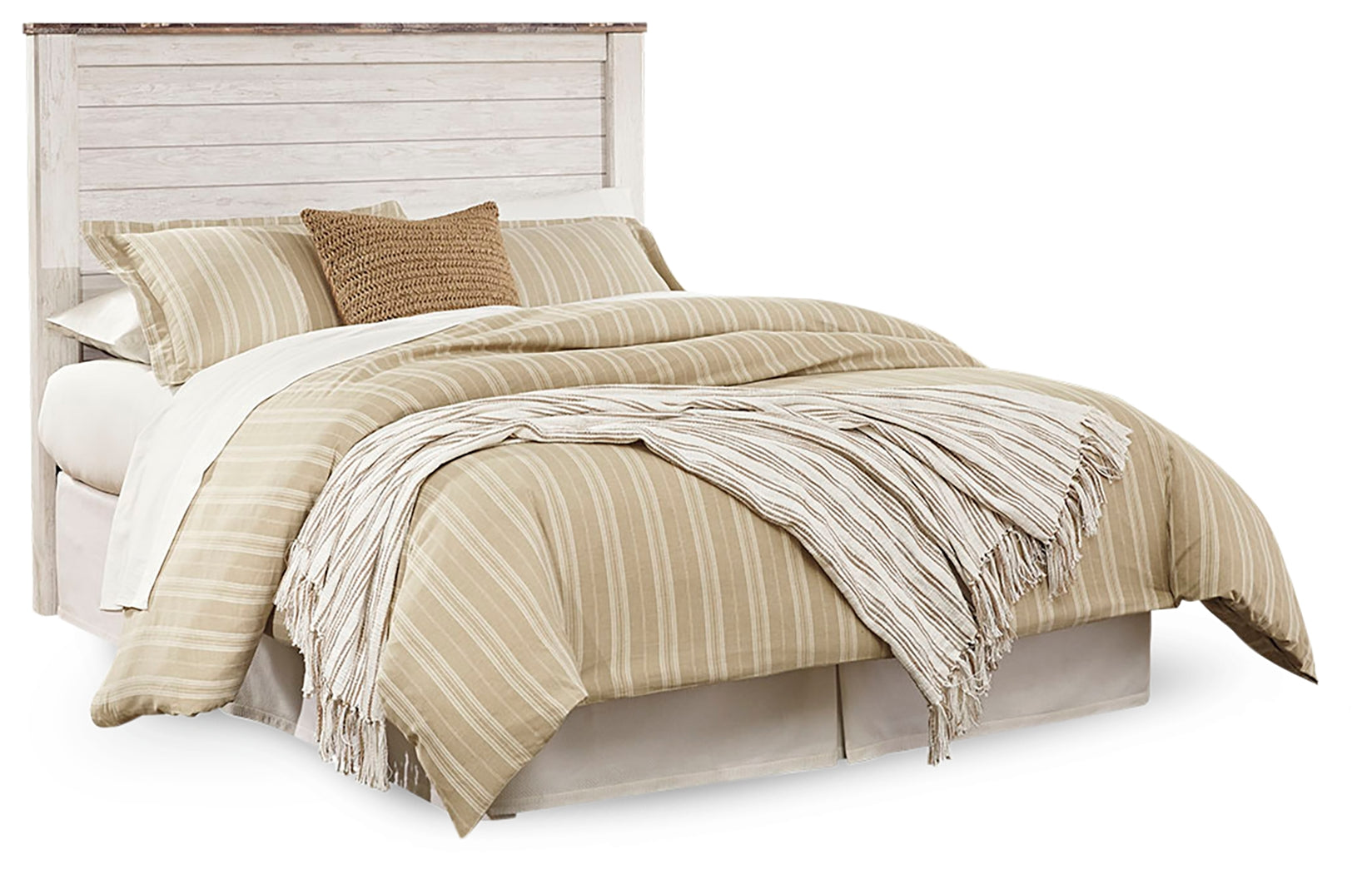 Willowton Whitewash Queen Panel Headboard   B267-57 - Ornate Home