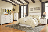 Willowton Whitewash Queen Panel Headboard   B267-57 - Ornate Home