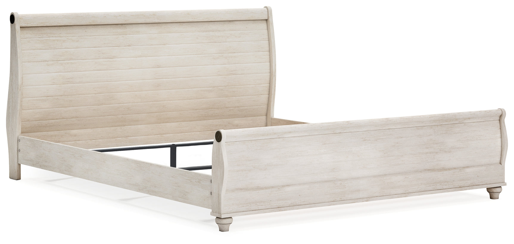 Willowton Whitewash Queen Sleigh Bedroom Set with Dresser - Ornate Home