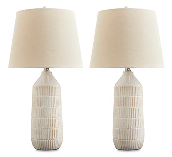 Willport Off White Table Lamp (Set of 2) (Online Special Price) - Ornate Home