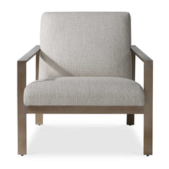 Wills Brass/Gray Contemporary Accent Chair - Ornate Home