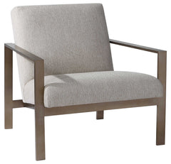Wills Brass/Gray Contemporary Accent Chair - Ornate Home