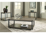 Wilmaden Gray/Black Table (Set of 3) (Online Special Price) - Ornate Home
