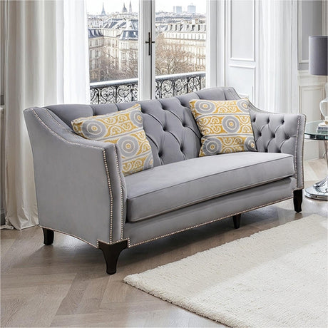Wilmette Gray Loveseat - Ornate Home