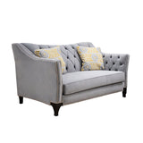 Wilmette Gray Loveseat - Ornate Home