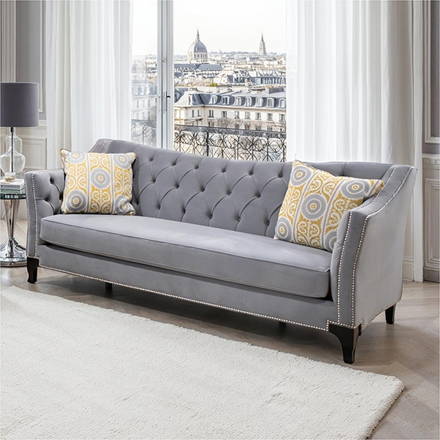 Wilmette Gray Sofa - Ornate Home