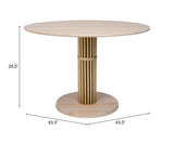 Wilou Natural Dining Table - Ornate Home
