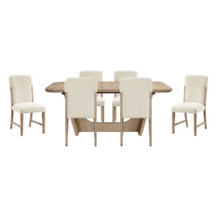 Wilshire Beige 7pc Dining Set - Ornate Home