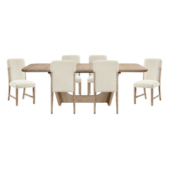 Wilshire Beige 7pc Dining Set - Ornate Home