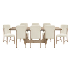 Wilshire Beige 9pc Dining Set - Ornate Home