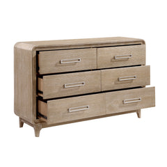 Wilshire Natural/Beige 4-Piece Queen Bedroom Set - Ornate Home