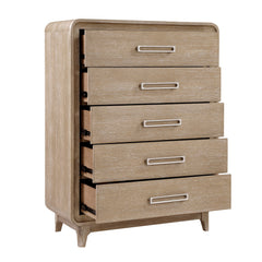 Wilshire Natural/Beige 5-Piece Queen Bedroom Set - Ornate Home