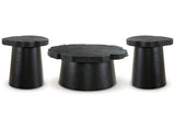 Wimbell Black Coffee Table and 2 End Tables - Ornate Home
