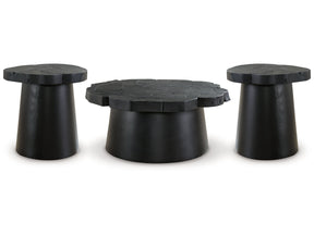 Wimbell Black Coffee Table and 2 End Tables - Ornate Home