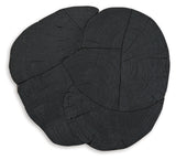 Wimbell Black Solid Wood Live Edge End Table - Ornate Home