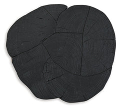Wimbell Black Solid Wood Live Edge End Table - Ornate Home