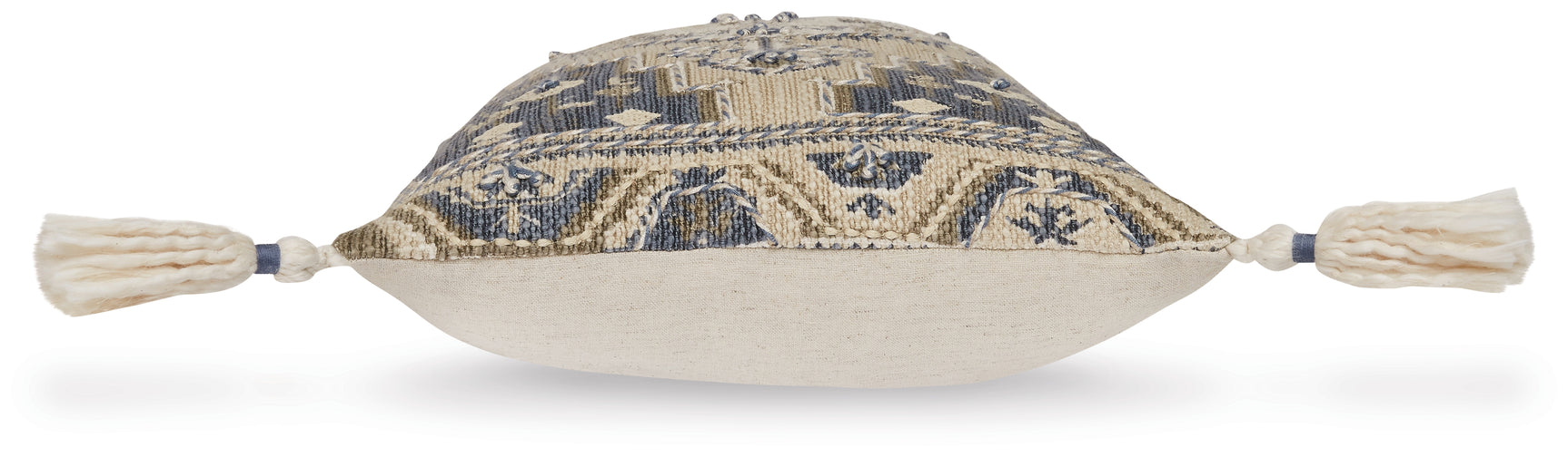 Winbury Blue/Tan/White Pillow (Online Special Price) - Ornate Home
