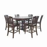 Winchester Portwood 66 High/Low Dining Table w/ 6 Stool - Ornate Home