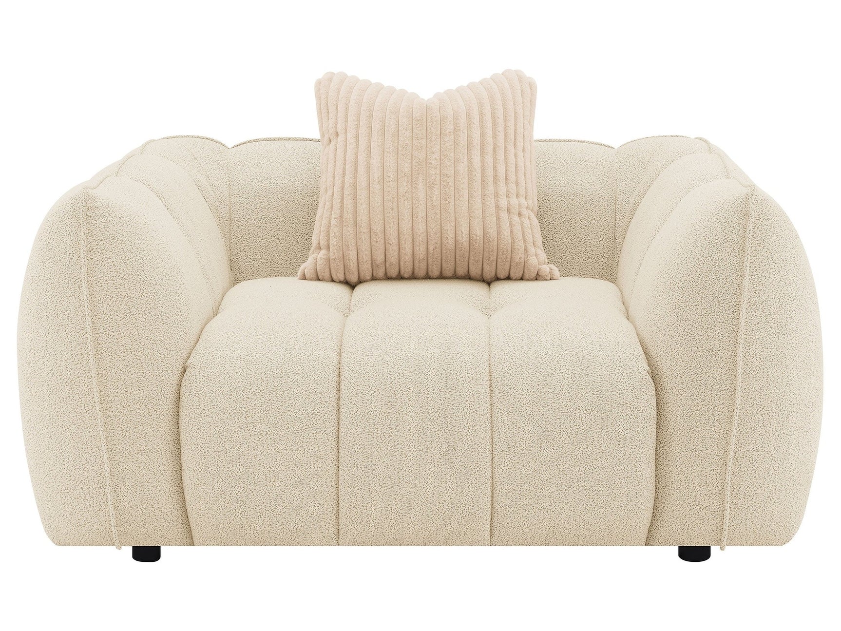 Winchester Sand Pebble Boucle Chair and a Half - Ornate Home