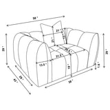 Winchester Sand Pebble Boucle Chair and a Half - Ornate Home