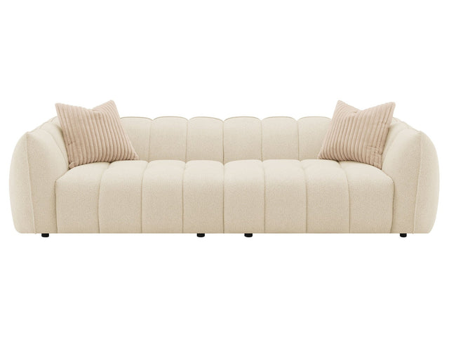 Winchester Sand Pebble Boucle Extra Long Sectional Sofa - Ornate Home