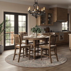 Winchester Winchester Harvest Oval Counter Dining Table w/ 4 Stools - Ornate Home