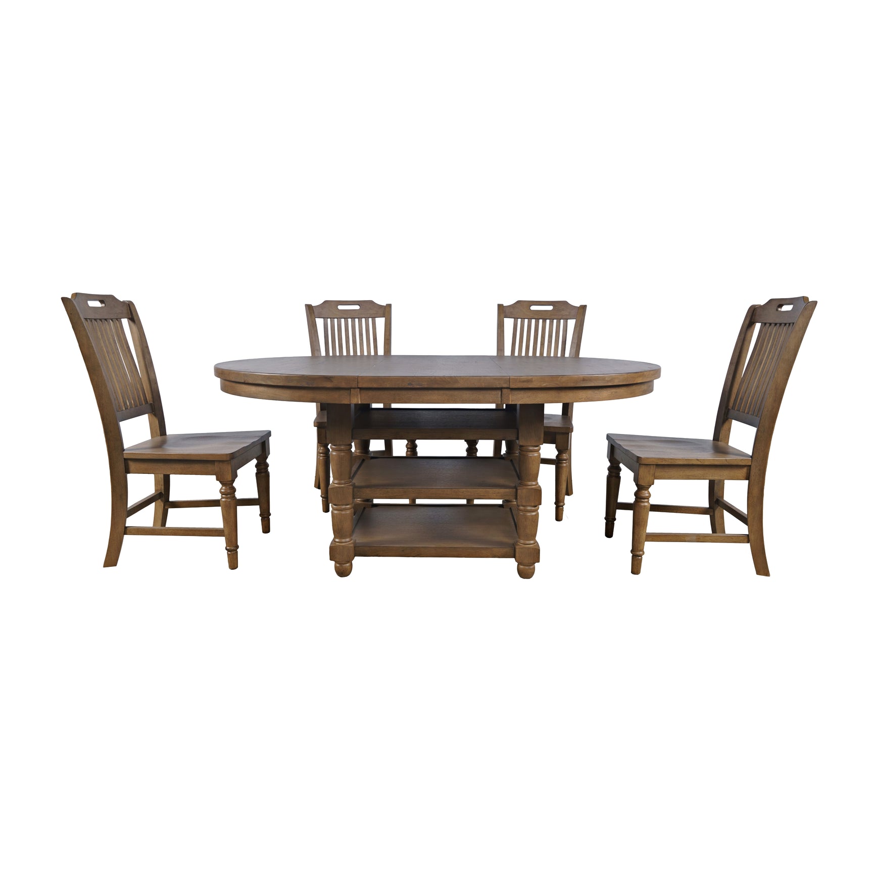 Winchester Winchester Harvest Oval Counter Dining Table w/ 4 Stools - Ornate Home