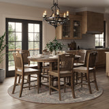 Winchester Winchester Harvest Oval Counter Dining Table w/ 6 Stools - Ornate Home