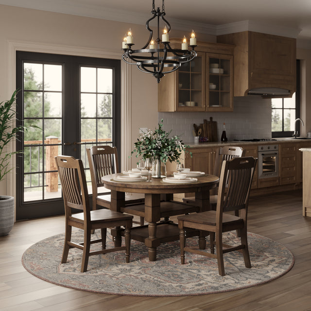 Winchester Winchester Harvest Oval Dining Dining Table w/ 4 Chairs - Ornate Home