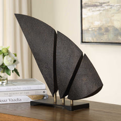 Wind Crest Dark Bronze Sculpture - Ornate Home