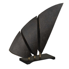 Wind Crest Dark Bronze Sculpture - Ornate Home