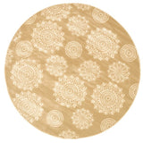 Windel Beige/Ivory Round Area Rug - Ornate Home