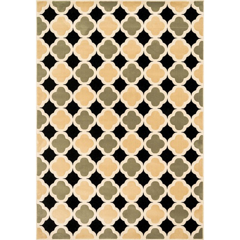 Windel Black/Sage Medium Area Rug - Ornate Home