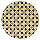 Windel Black/Sage Round Area Rug - Ornate Home
