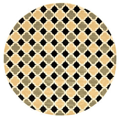 Windel Black/Sage Round Area Rug - Ornate Home