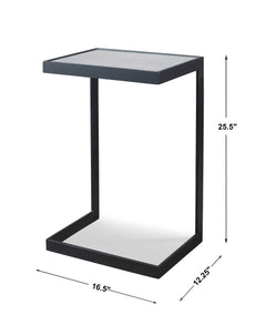 Windell Black Cantilever Accent Table - Ornate Home