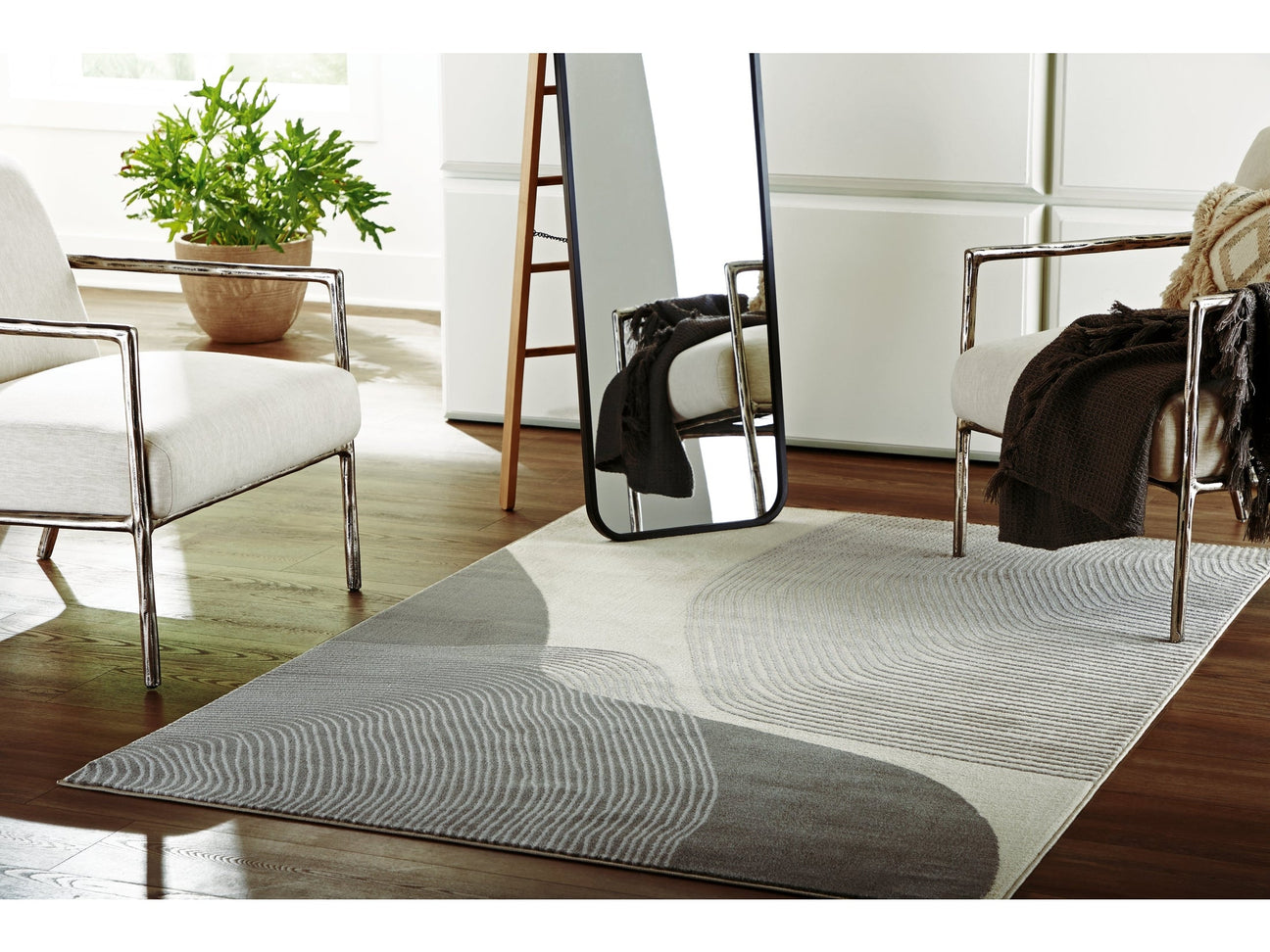 Winderburg Gray/Ivory Large Rug (Online Special Price) - Ornate Home