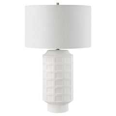 Window Pane White Table Lamp - Ornate Home