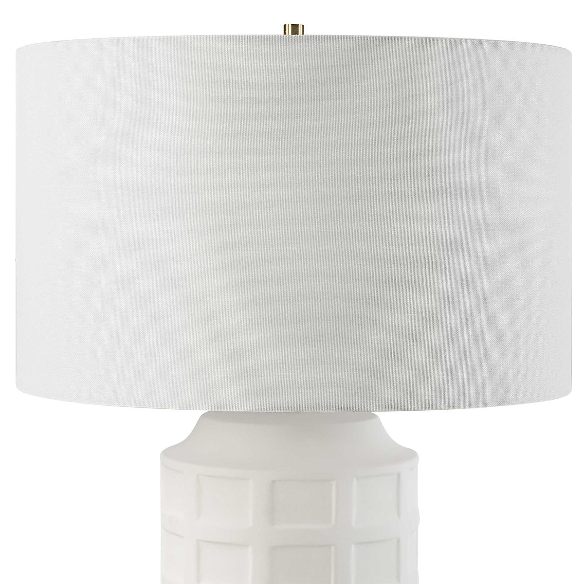 Window Pane White Table Lamp - Ornate Home