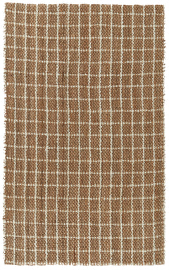 Windowpane Natural/Ivory 8'x8' Rug - Ornate Home