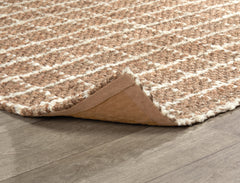 Windowpane Natural/Ivory 8'x8' Rug - Ornate Home