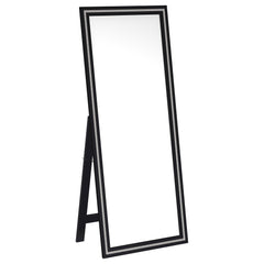 Windrose Black Standing Mirror - Ornate Home