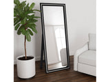 Windrose Black Standing Mirror - Ornate Home