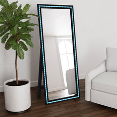 Windrose Black Standing Mirror - Ornate Home